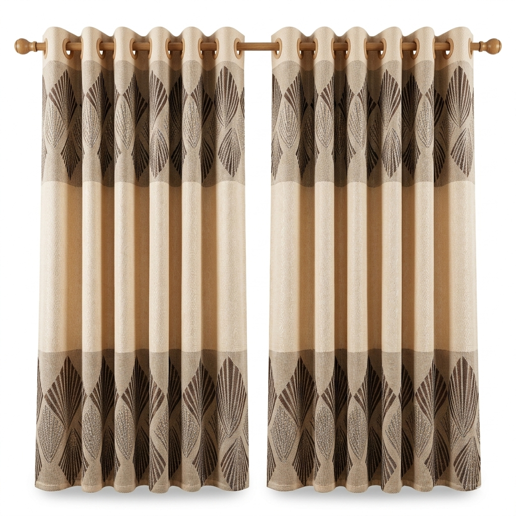 Modern Geometric Ogee Style Curtain
