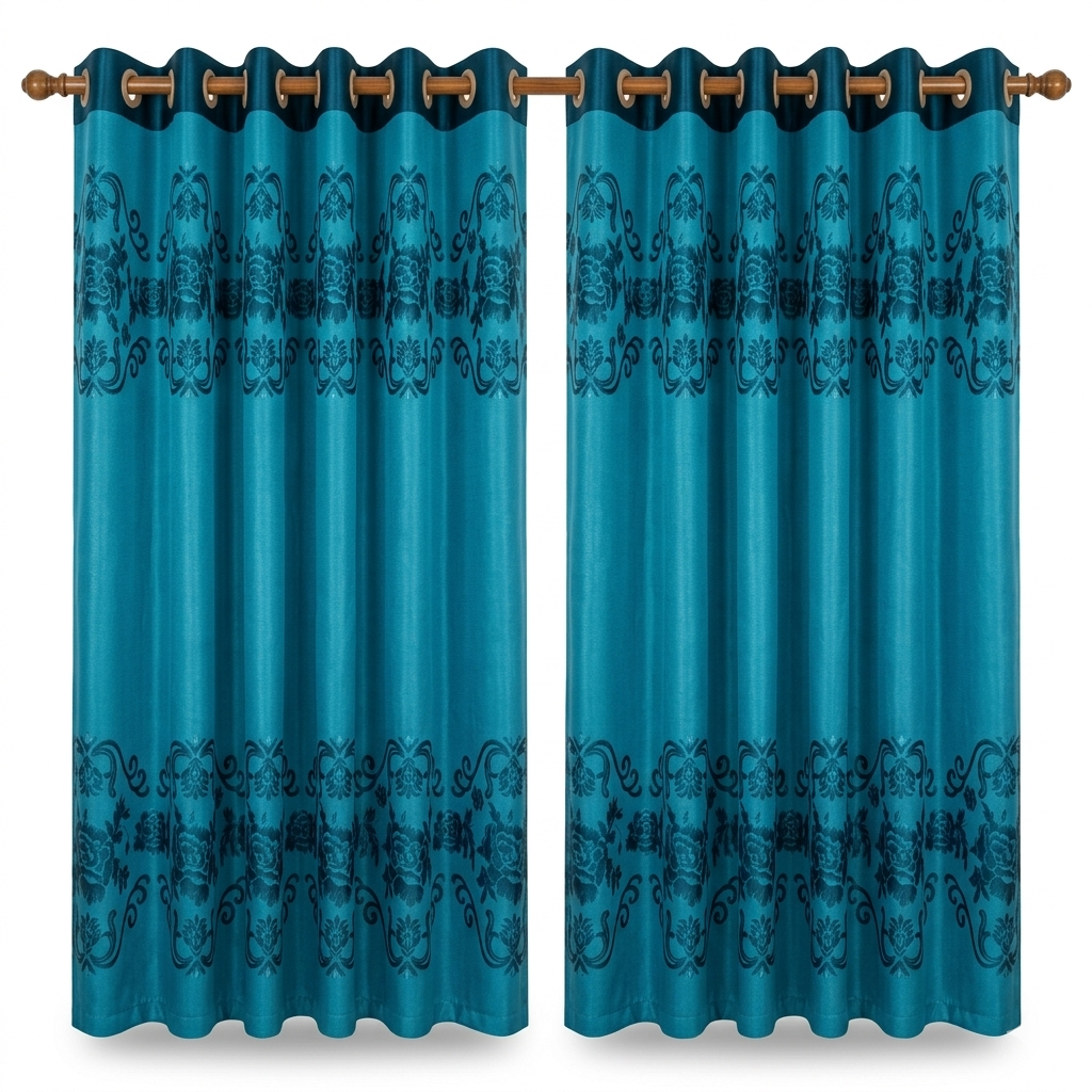 Thermal Curtain With Abstract Design Curtain