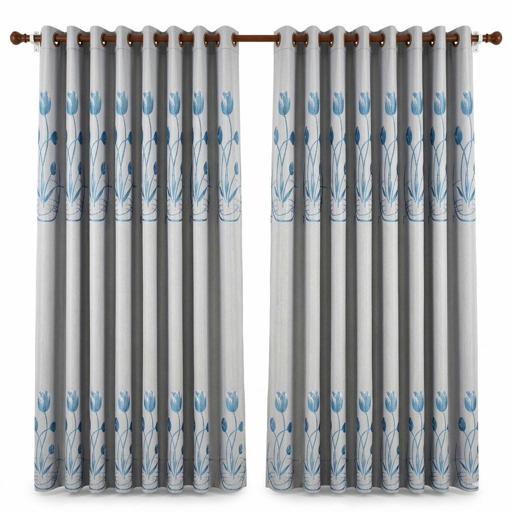 Luxury High GSM Floral Embossed Curtain