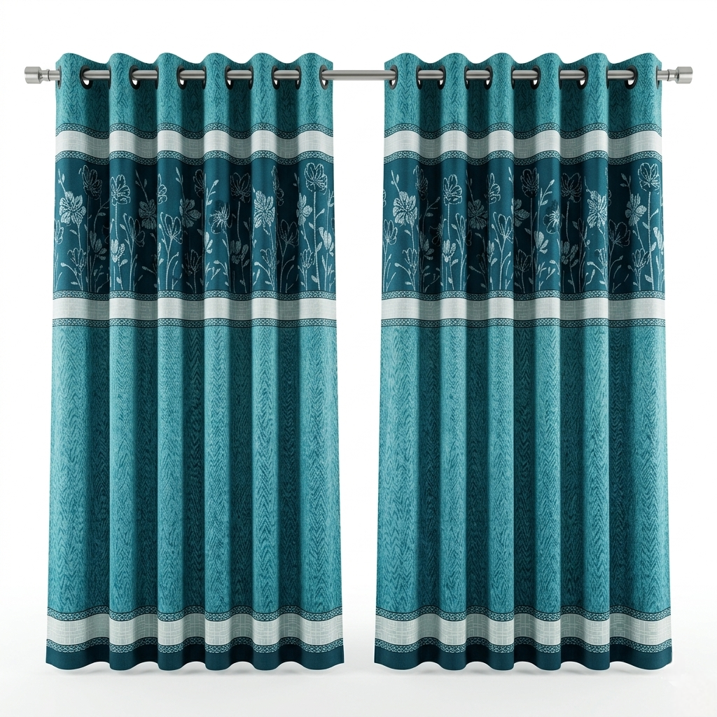 Ocean Eyelet Curtain